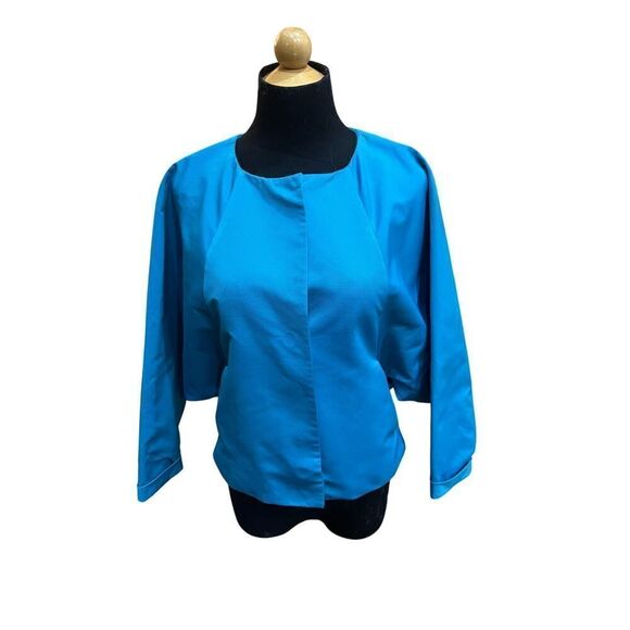 AUTHENTIC MISSONI VINTAGE BLUE JACKET SIZE 6 - Picture 1 of 9
